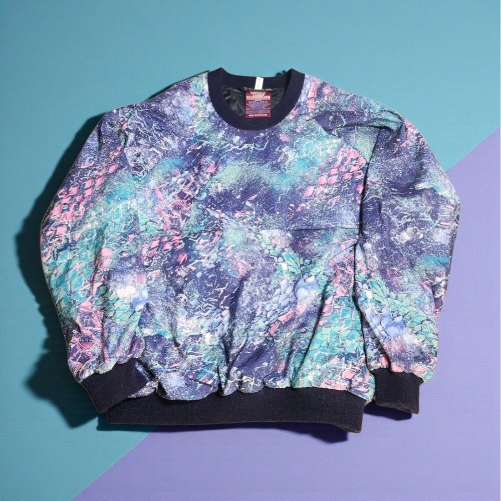 Vintage Sunderland of Scotland Weatherbeater 80s Abstract Pullover Jacket Size M